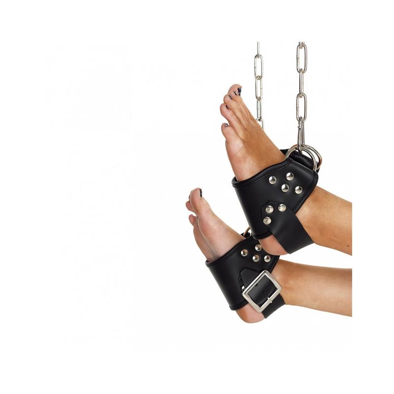 BONDAGE PLAY Esposas Cuero para Pies Colgantes