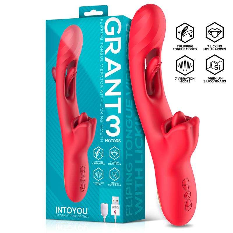 INTOYOU Grant Vibrador con Flipping y Lengua Licking 360º - Image 2