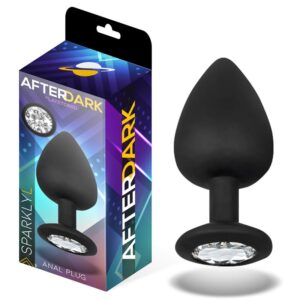 AFTERDARK Sparkly Plug Anal con Joya Silicona Talla L 9.5 cm x 4.5 cm