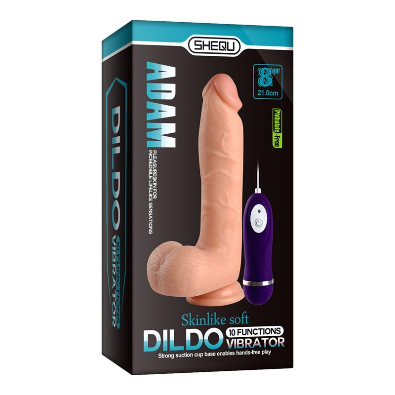 SHEQU Vibrador Realista Control Remoto Adam 21 cm