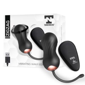 TARDENOCHE Zigzag Huevo Zigzageante y Vibrador con Control Remoto