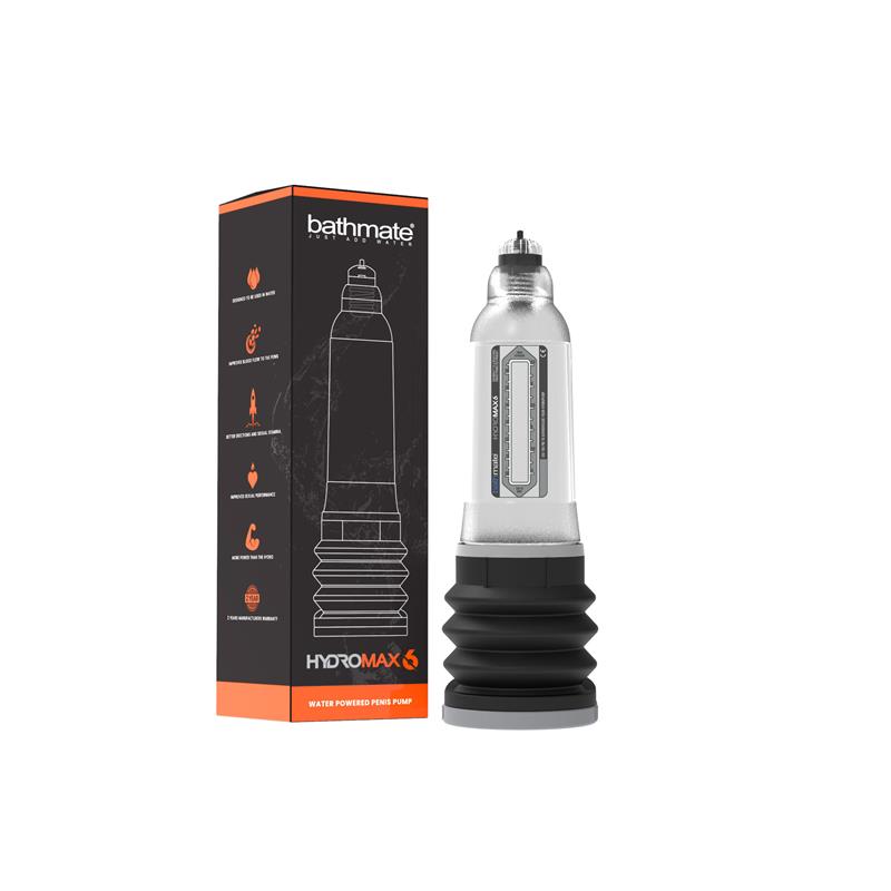BATHMATE Bomba para el pene Hydromax6 Transparente