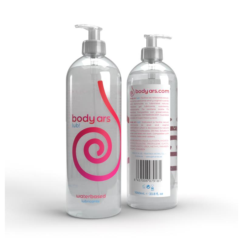 BODY ARS Gel Lubricante Base de Agua Natural Dosificador 1000 ml