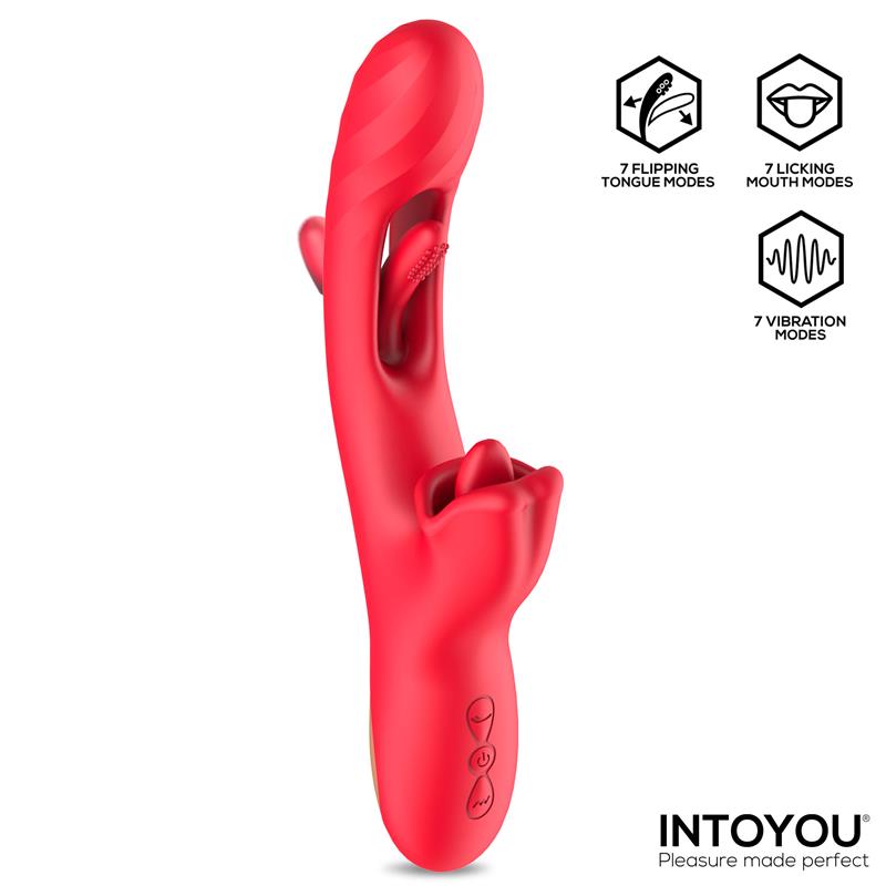 INTOYOU Grant Vibrador con Flipping y Lengua Licking 360º - Image 3