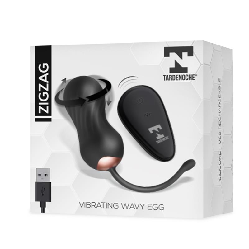 TARDENOCHE Zigzag Huevo Zigzageante y Vibrador con Control Remoto - Image 3