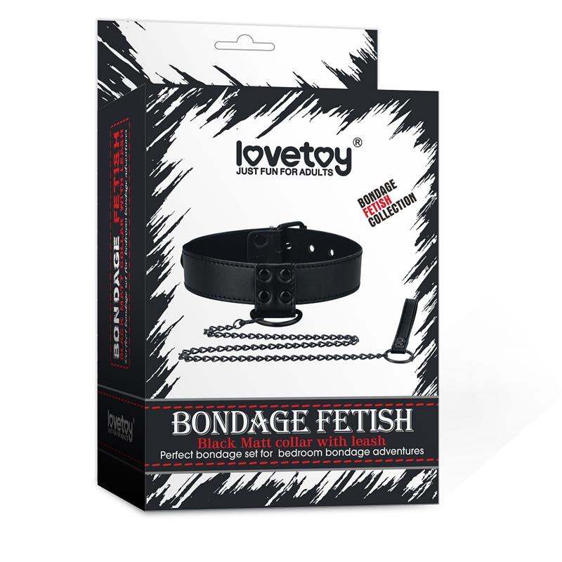 LOVETOY Collar con Correa Negro Mate - Image 6