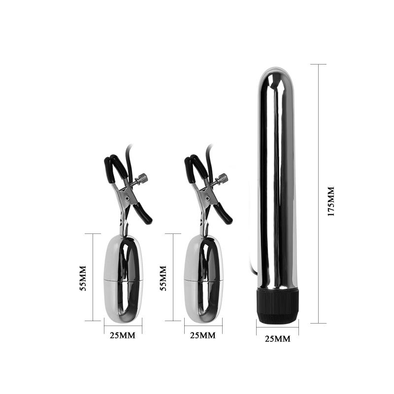 BAILE Baile Set Bala Vibrador y Pinzas para Pezones con Vibración Turbo - Image 7