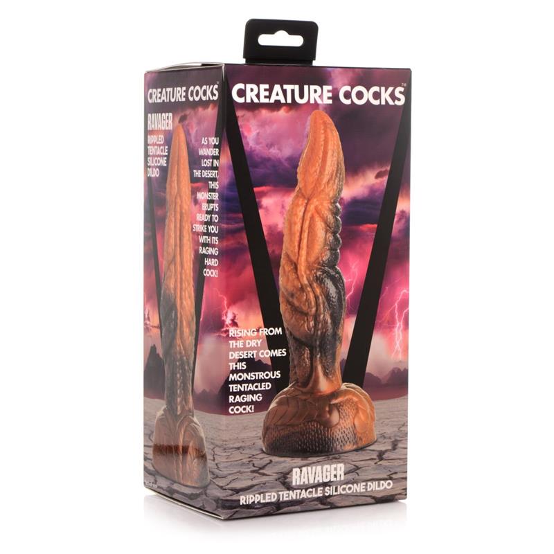 CREATURE COCKS Ravager Rippled Dildo de Tentáculo 8" - Image 7