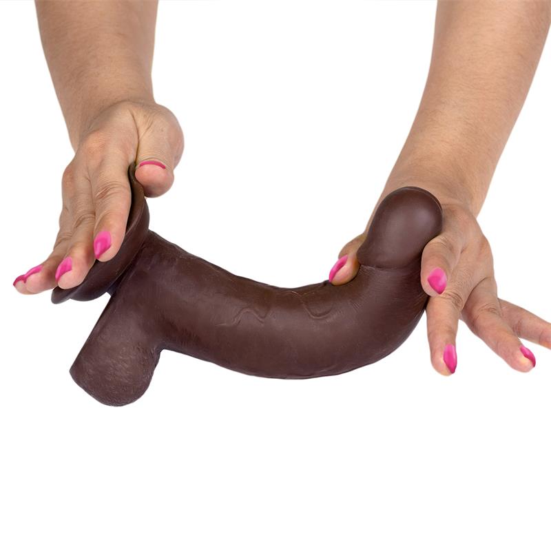 LIKETRUE Slidy Dildo Realista Dual Layer Retráctil y Orientable 8" - Image 7