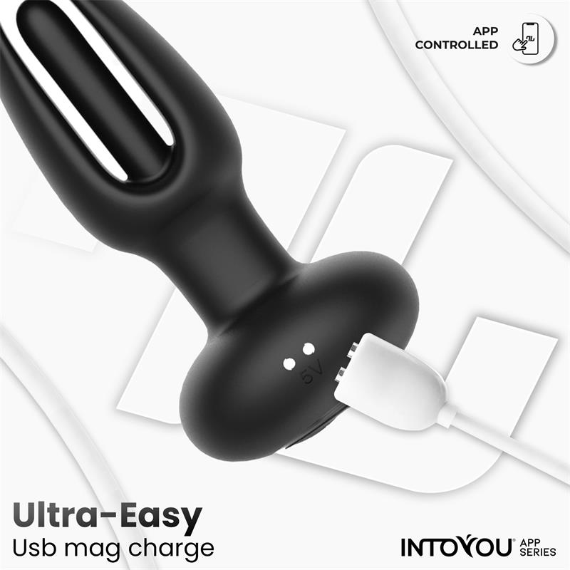 INTOYOU APP SERIES Zack Plug Anal con Flipping Tongue y Vibración con App - Image 8