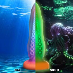 CREATURE COCKS Dildo Tentáculo Brilla en la Oscuridad
